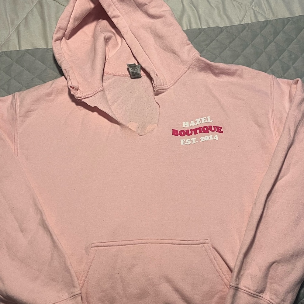 Hazel Pink Hoodie Sweatshirt